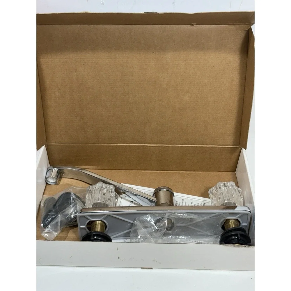 Wellington 47308 Kitchen Faucet 8 Inch Two Handle (Chrome) V2183dt No Spray‎